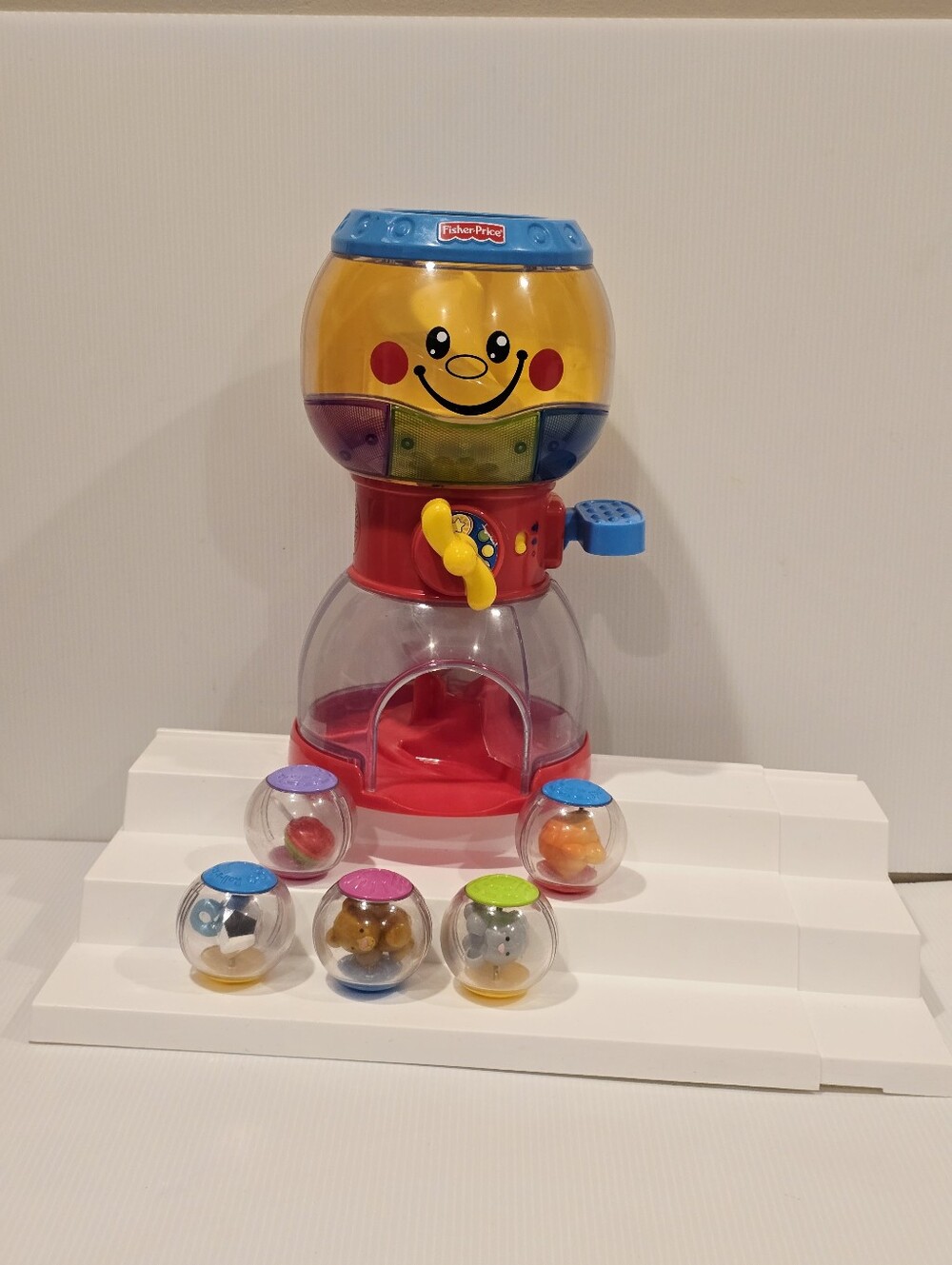 Fisher Price Roll-A-Rounds Swirlin' Surprise Gumball Machine 5 Balls